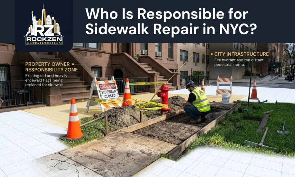 responsible for sidewalk repair in nyc