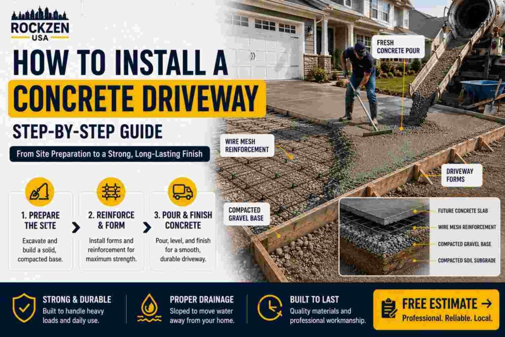 Concrete Driveway Installation