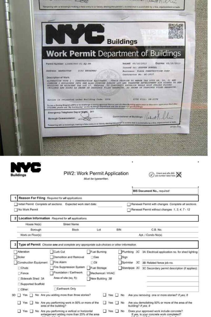 NYC Window Lintel Work permits
