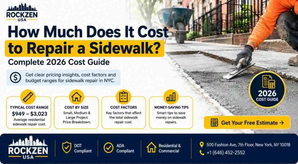 Rockzen Sidewalk Repair Cost Guide