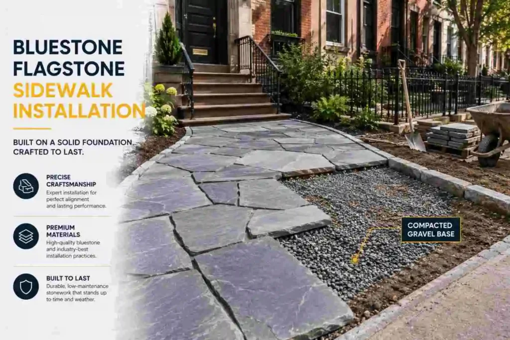 Flagstone Sidewalk
