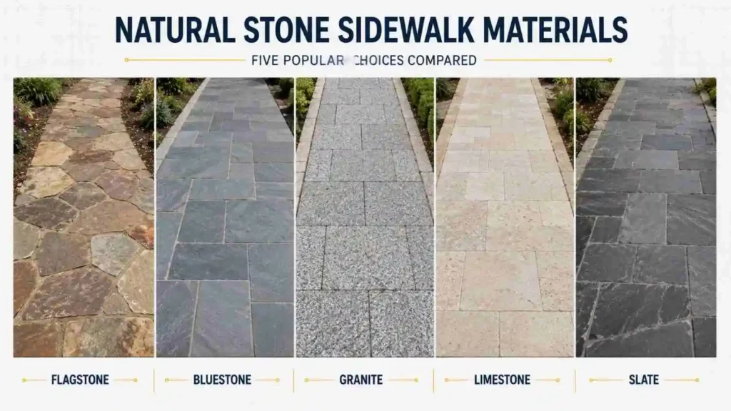 stone sidewalk installation in New York