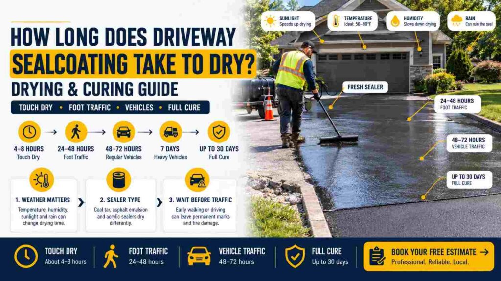 Driveway Sealcoating Drying Time Guide
