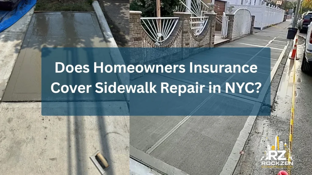 Does Homeowners Insurance Cover Sidewalk Repair in NYC